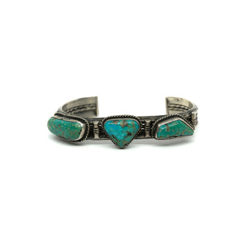 1920s THREE STONE CUFF