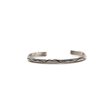 1950s HALF ROUND SILVER CUFF