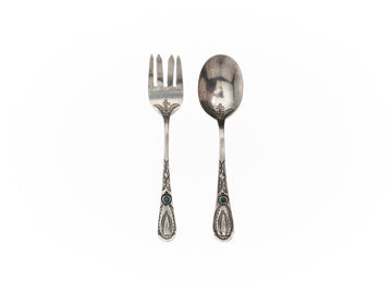 1940s SPOON + FORK SET